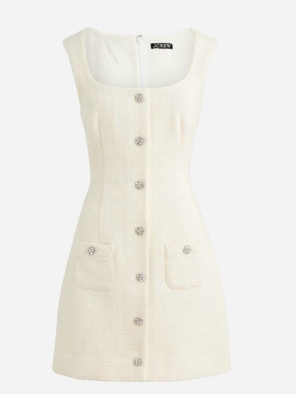 J. Crew Sophia Sleeveless Dress With Jewel Buttons Size 14